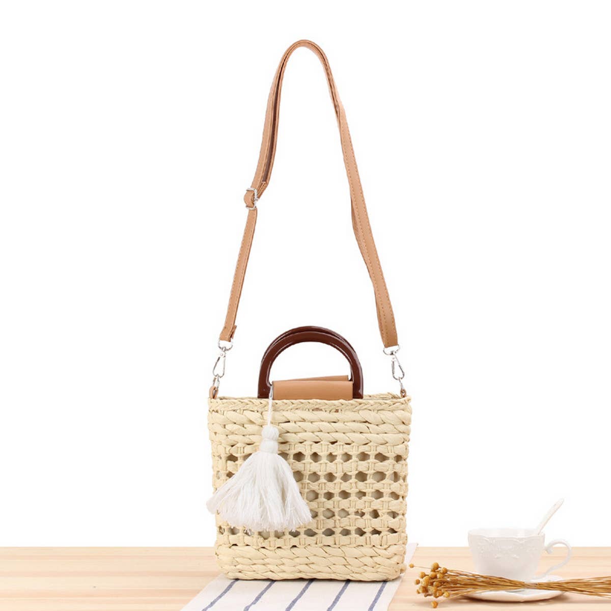 HAND CARRY CROSS BODY WOVEN BAG_CWAB2036
