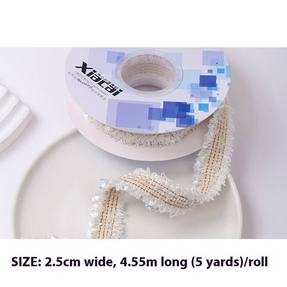 RIBBON TWEED BOUQUET FLOWER WRAP DIY RIBBON_CWMM5745