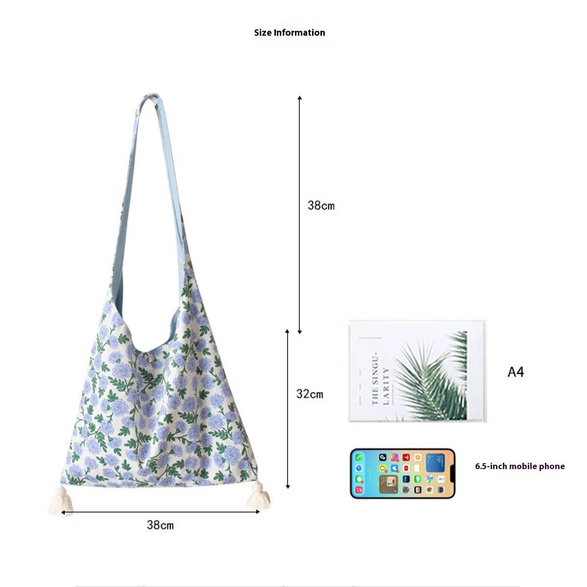 ETHNIC STYLE SHOULDER BAG FOR GIRLS CANVAS TOTE_CWAB5658