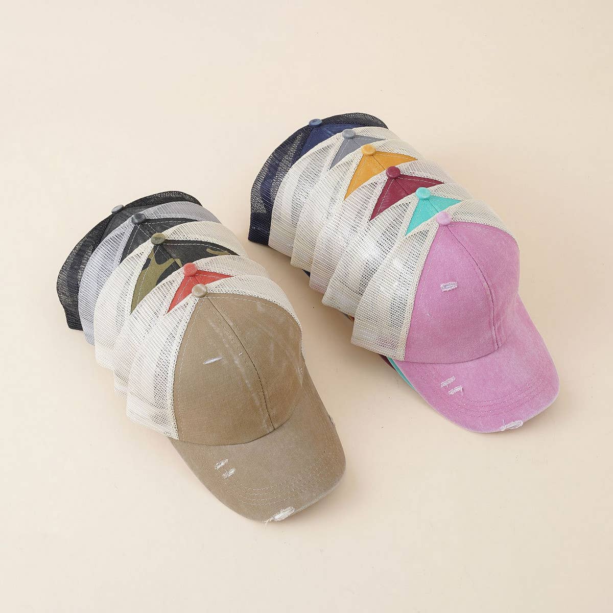 OUTDOOR BREATHABLE MESH BASEBALL CAP_CWAH1419