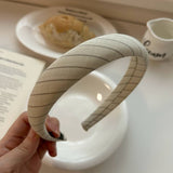 NEW HIGH END SIMPLE STRIPED HEADBAND_CWAHA2855