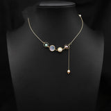 ALL MATCH NATURAL FRESHWATER PEARL NECKLACE_CWAJE3858