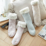Women Plush Snow Socks Plush Indoor Slippers_Cwms0712