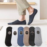 ALL MATCH SOLID COLOR SILICONE BOAT SOCKS FOR MEN_CWMS2033