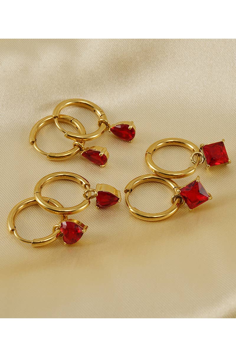 18K Gold Plated Stainless Steel Earrings_Cwaje0382