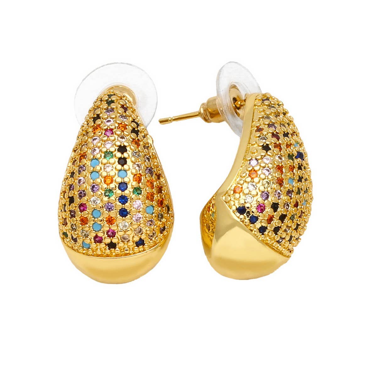 FASHIONABLE DROPLET SHAPED EARRINGS_CWAJE0976