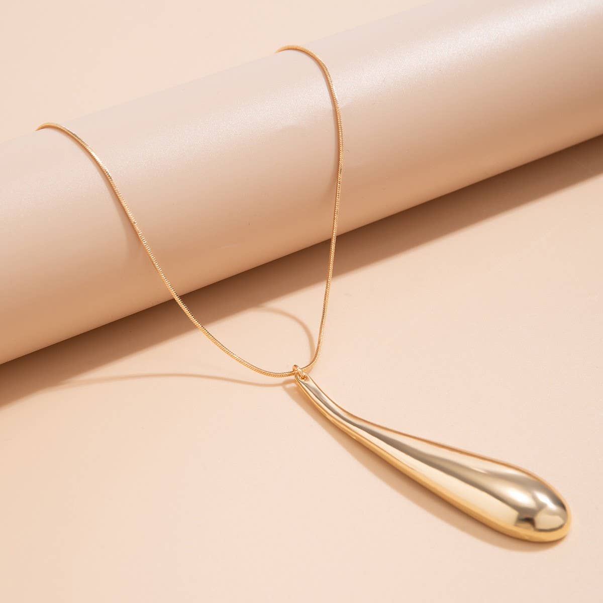 Water Drop Big Pendant Punk Style Necklace