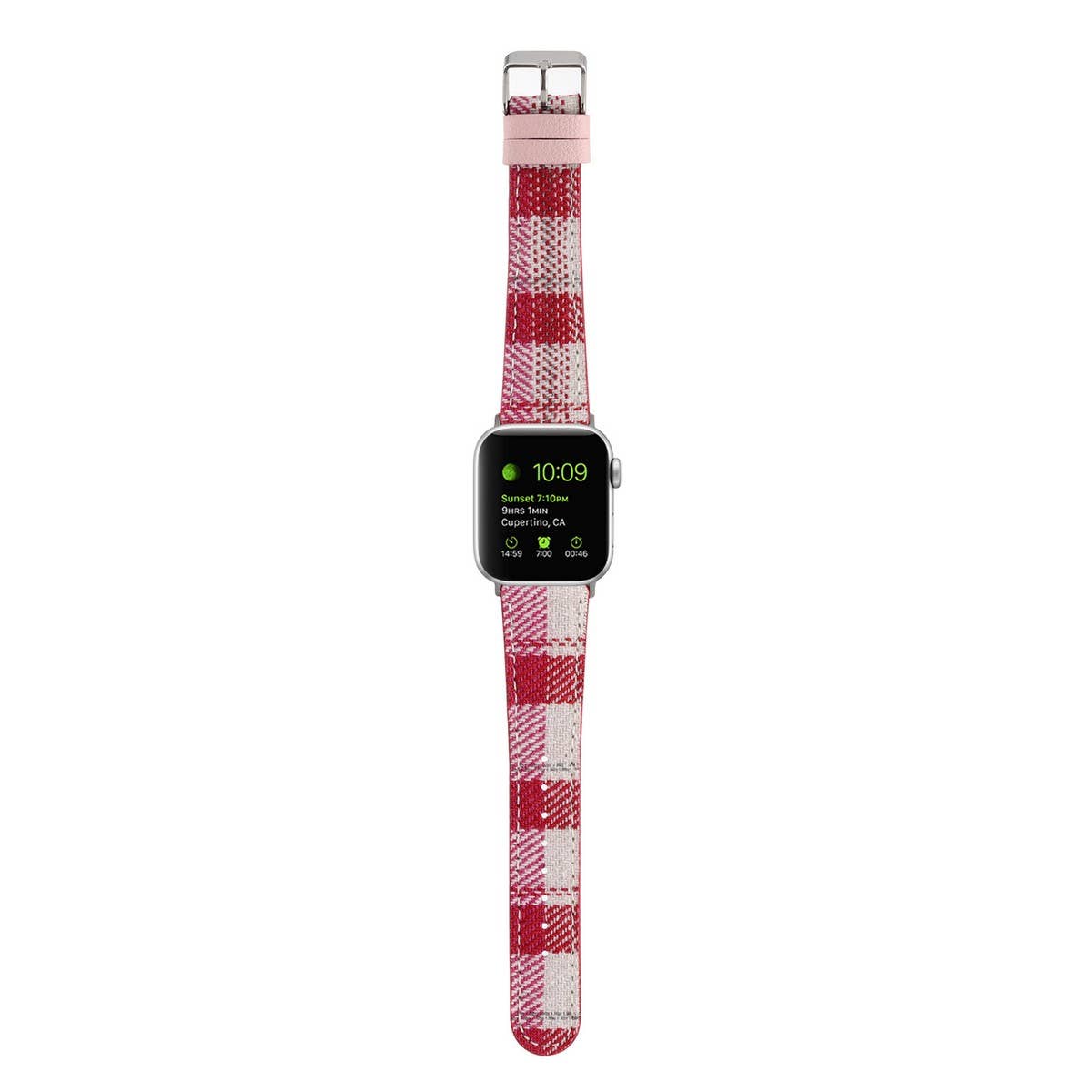 IWATCH8 1 PLUSH CHECKERED LEATHER STRAP_CWWW0049