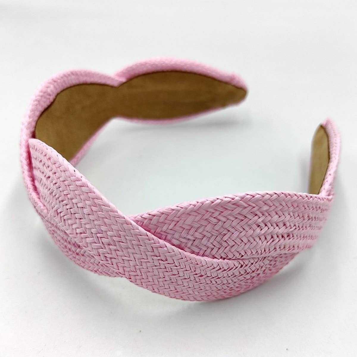 FASHION SOLID COLOR STRAW HEADBAND_CWAHA1674