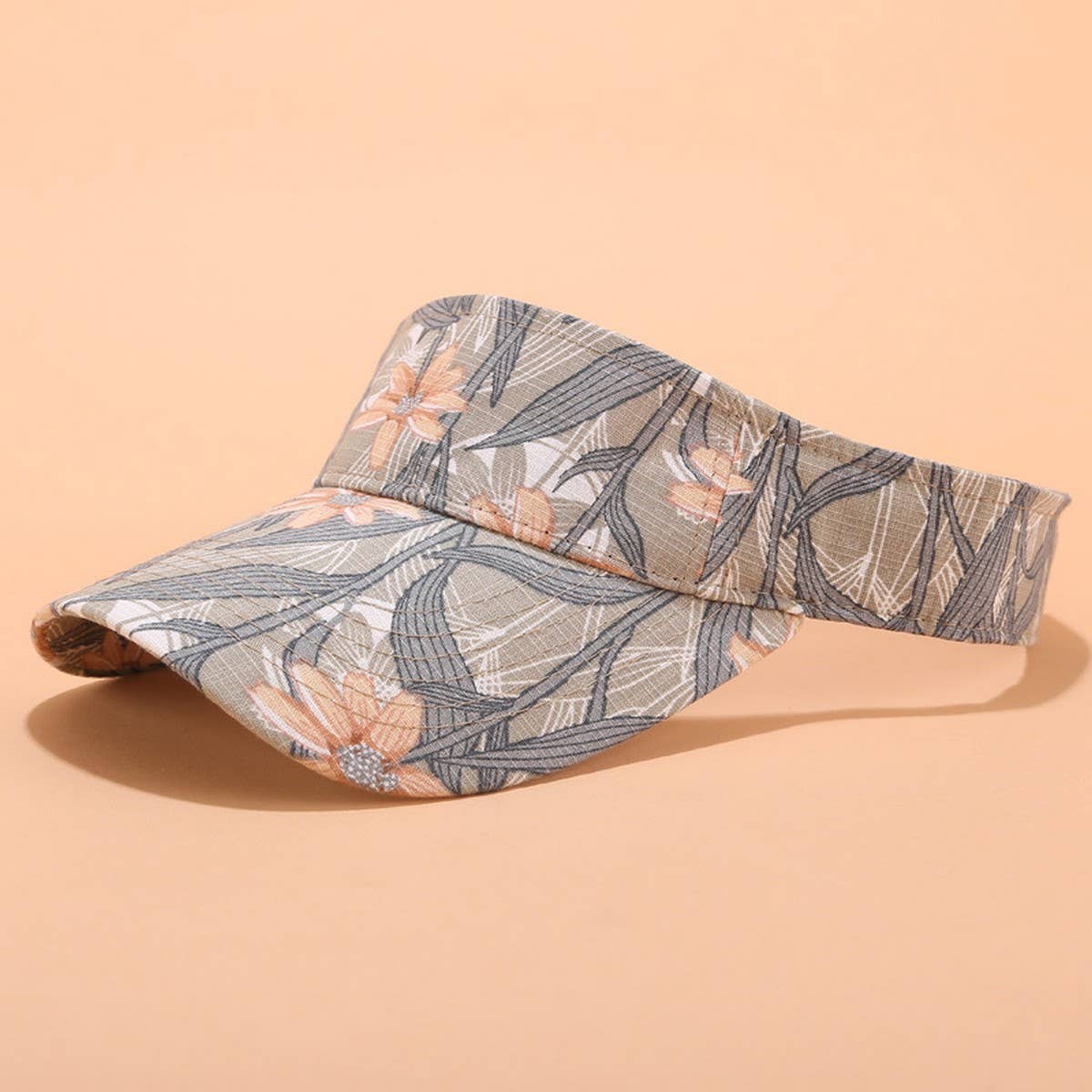 PRINTED SUN VISOR SUMMER UV PROTECTION SPORT CAP_CWAH3283