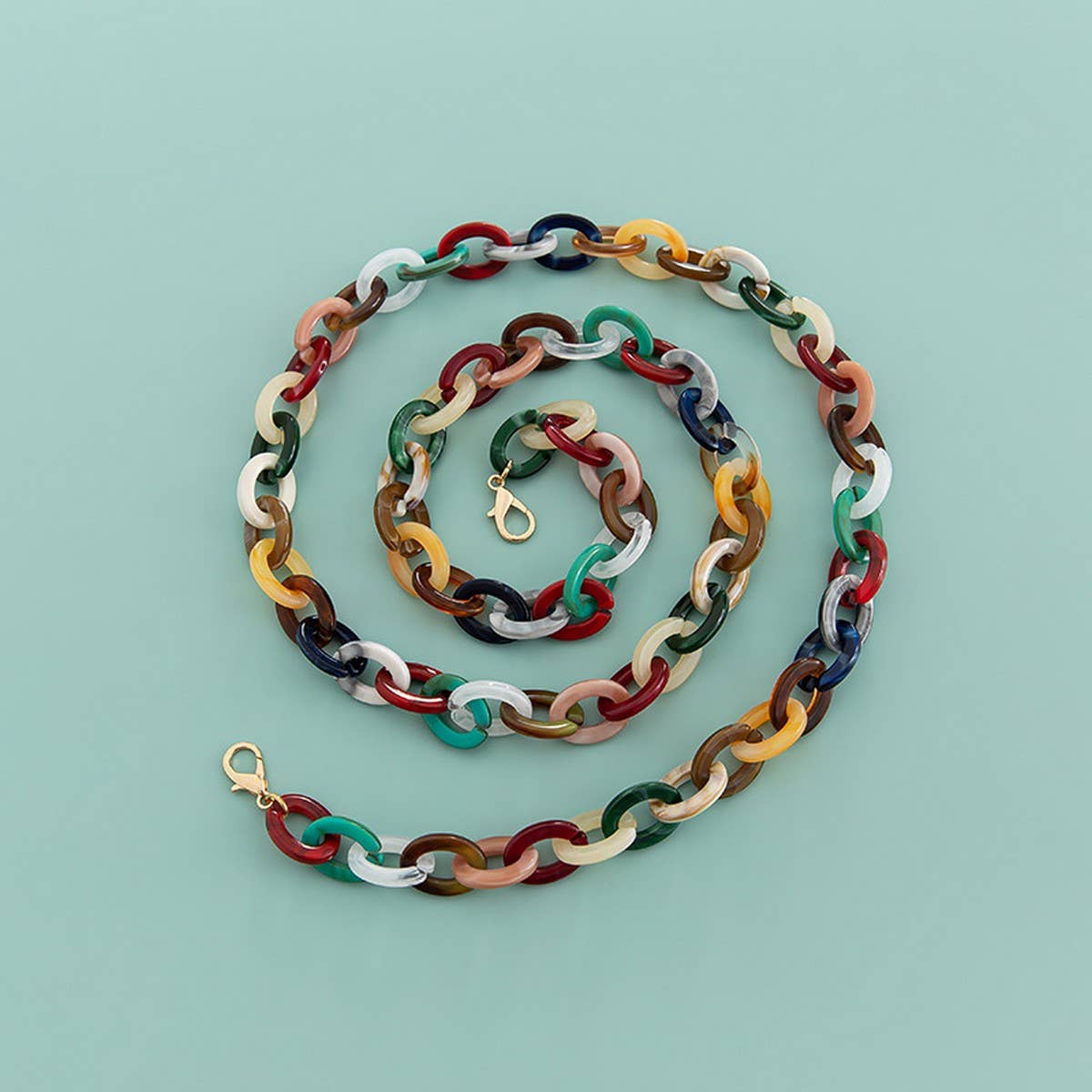 47 OVAL 0 67 0 98 ACRYLIC CHAIN BAG STRAP_CWMM5099