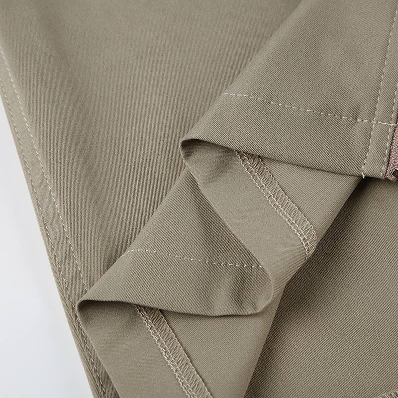 Zipper Slit Design Pocket Tooling Skirt