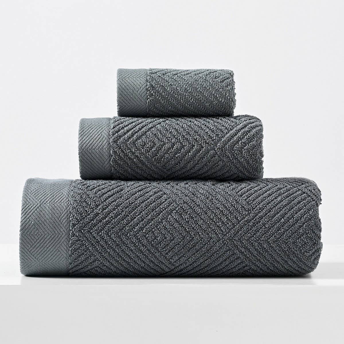 HOUSEHOLD THICK BATH TOWEL THREE PIECE SET_CWMM2302