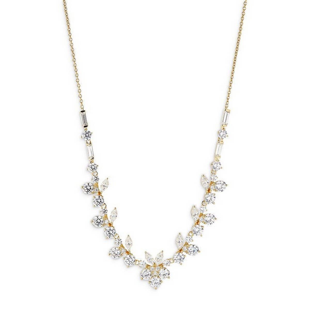 Zirconia Val Round Pendant Necklace_Cwmm5291