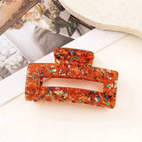 Acrylic Square Sequin Hollow Hair Claw_Cwaha07291