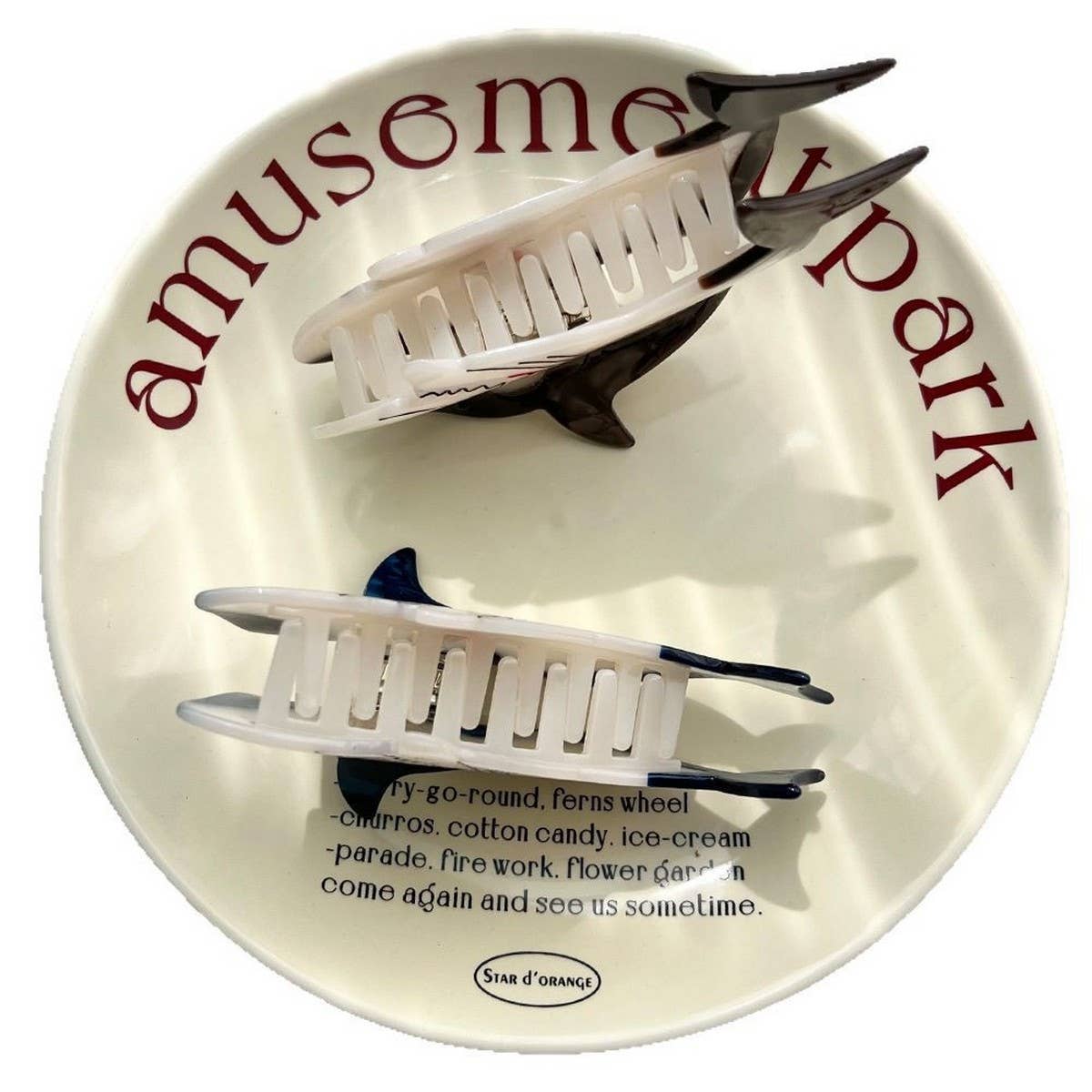 SHARK ACETATE OCEAN HAIR CLAW CLIP LARGE_CWAHA5954