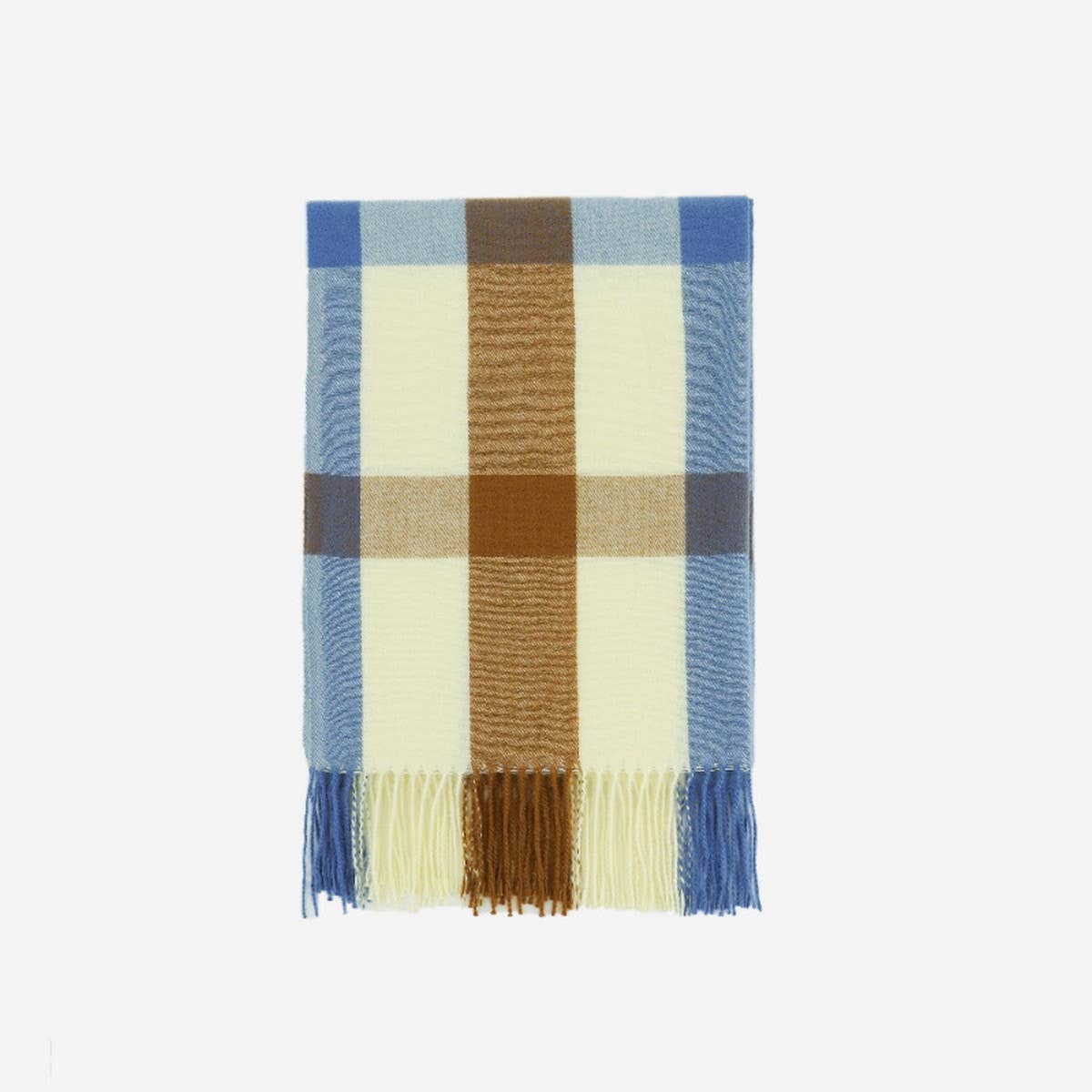 FAUX CASHMERE PLAID SCARF WITH TASSELS FOR WINTER_CWASC1104