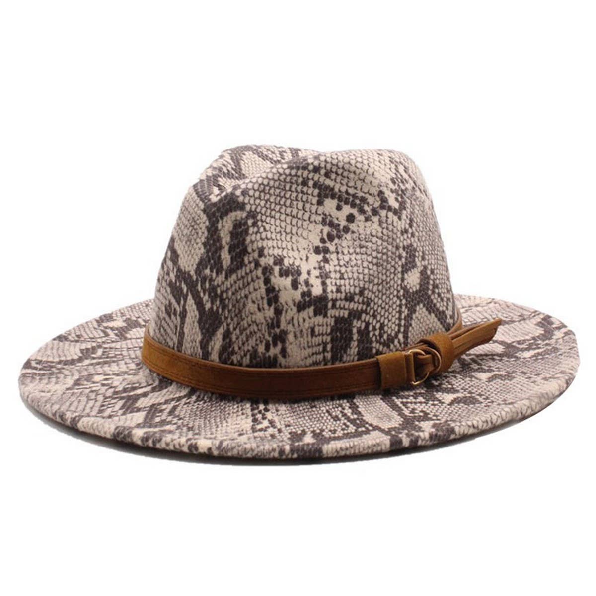 Wool Hat Snake Patte Casual Hat Jazz Hat Felt Hat_Cwah2592