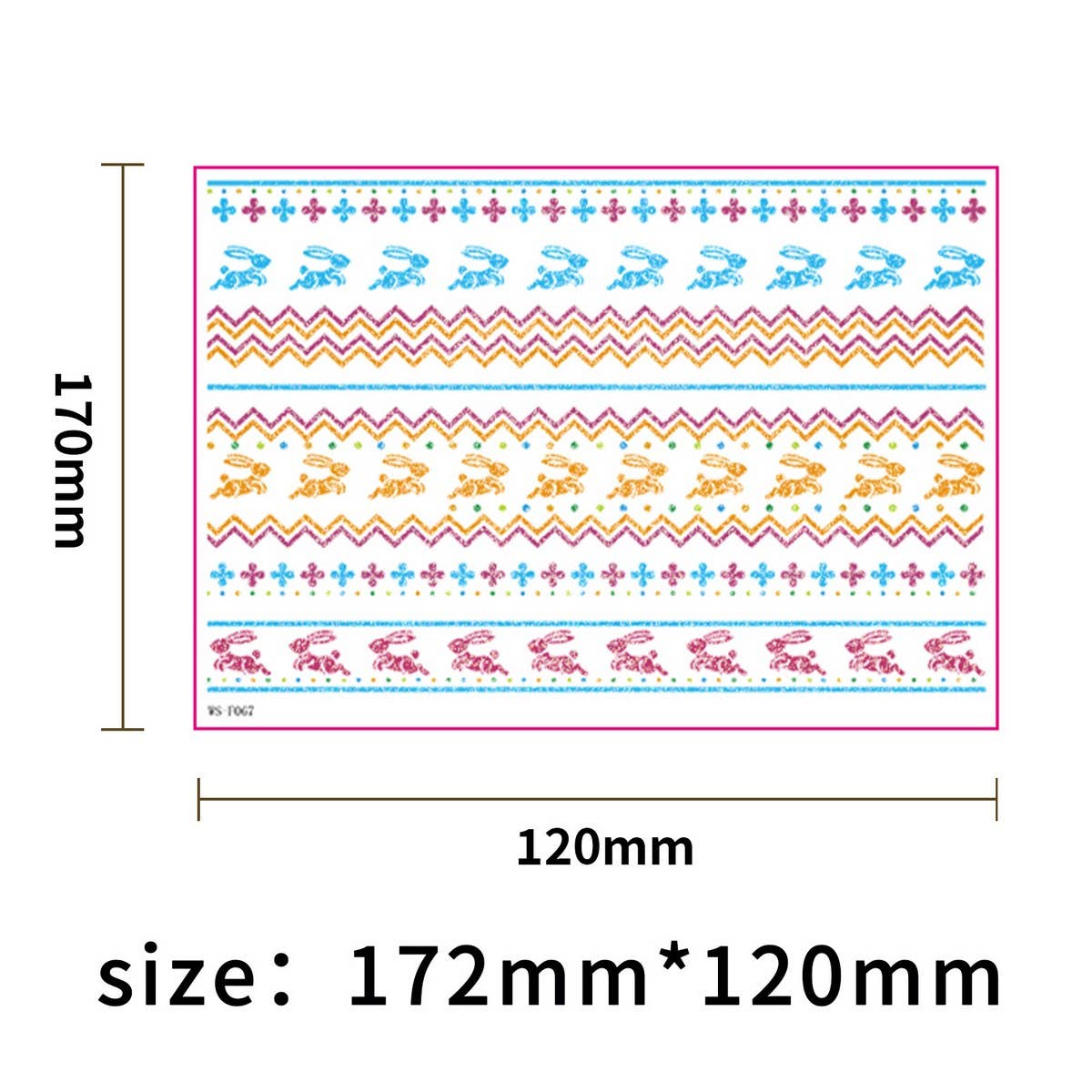 EASTER GLITTER WATER TRANSFER STICKERS FOR CANDLES_CWMM8367