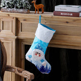 NEW CREATIVE BLUE CHRISTMAS STOCKINGS WITH LIGHTS_CWMS1458