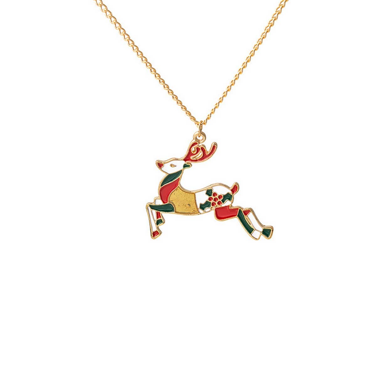 CHRISTMAS CARTOON PERSONALITY VERSATILE NECKLACE_CWAJE1862