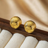 STAINLESS STEEL 18K GOLD GEOMETRIC EARRINGS_CWMM3611