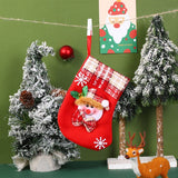 SEQUINED 3D SANTA CLAUS CHRISTMAS STOCKINGS_CWMS1421
