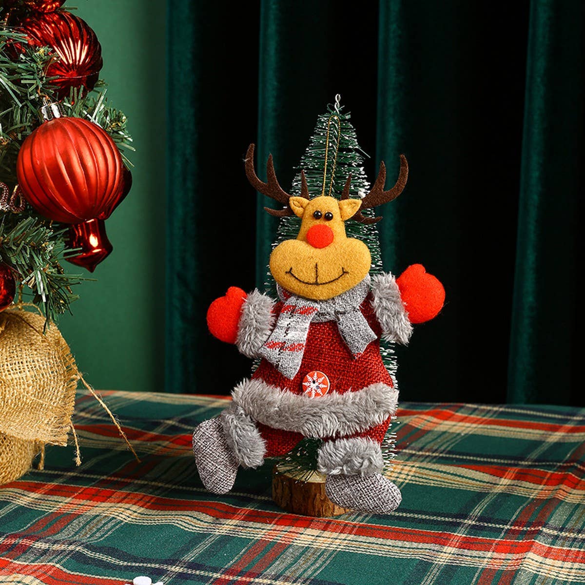 CHRISTMAS CLOTH FIGURINE CHRISTMAS TREE PENDANT_CWMM2929