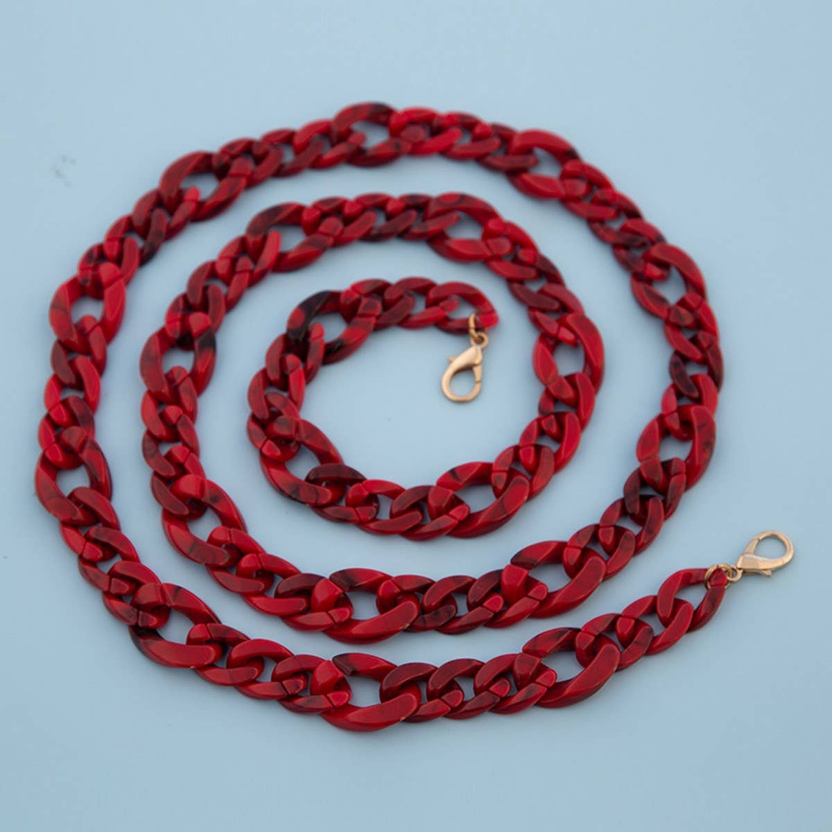 47IN ACRYLIC CROSSBODY CHAIN PHONE BAG STRAP_CWMM5102