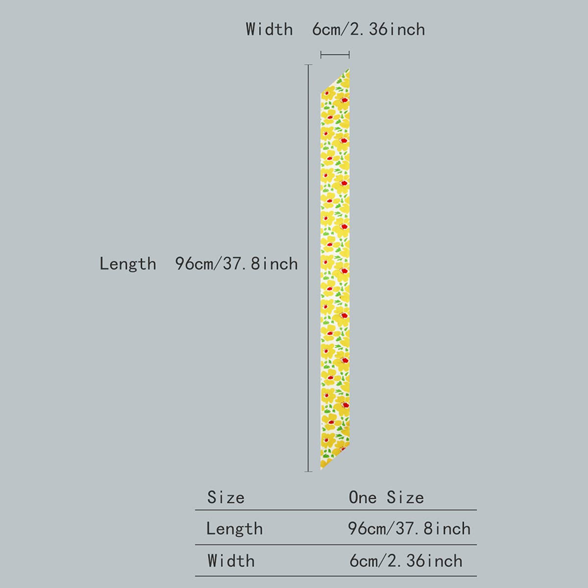 FLORAL LETTER TWILLY SCARF FOR HAIR BAG ACCESSOR_CWASC0094