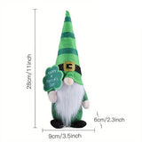 ST PATRICKS DAY FACELESS DOLL RUDOLPH ORNAMENT_CWMM3454