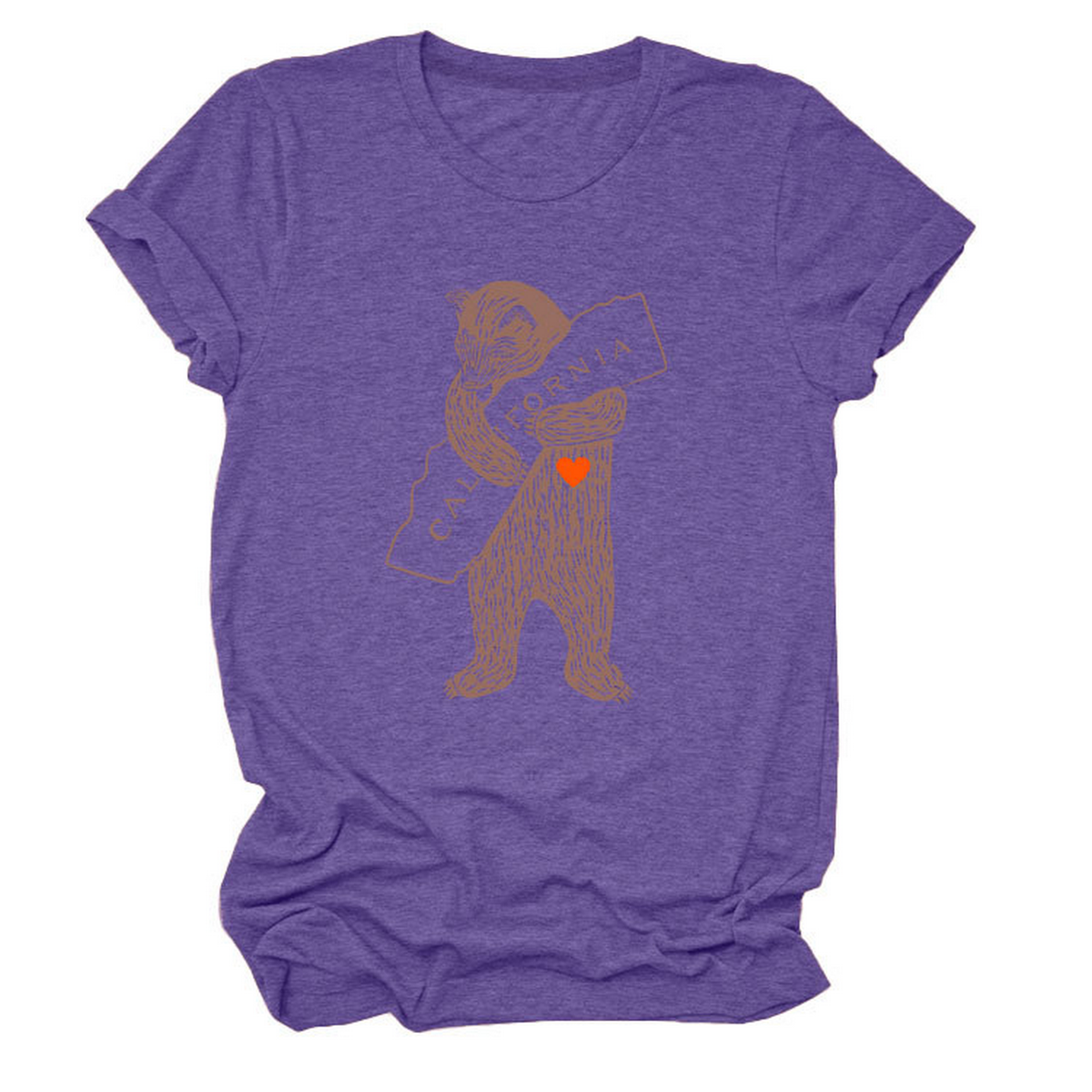 FUNNY BEAR SHORT SLEEVE T SHIRT FOR HER_CWTTS1505