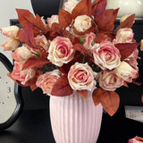 Vintage Autumn Oil Painting Burnt Rose_Cwmm6514