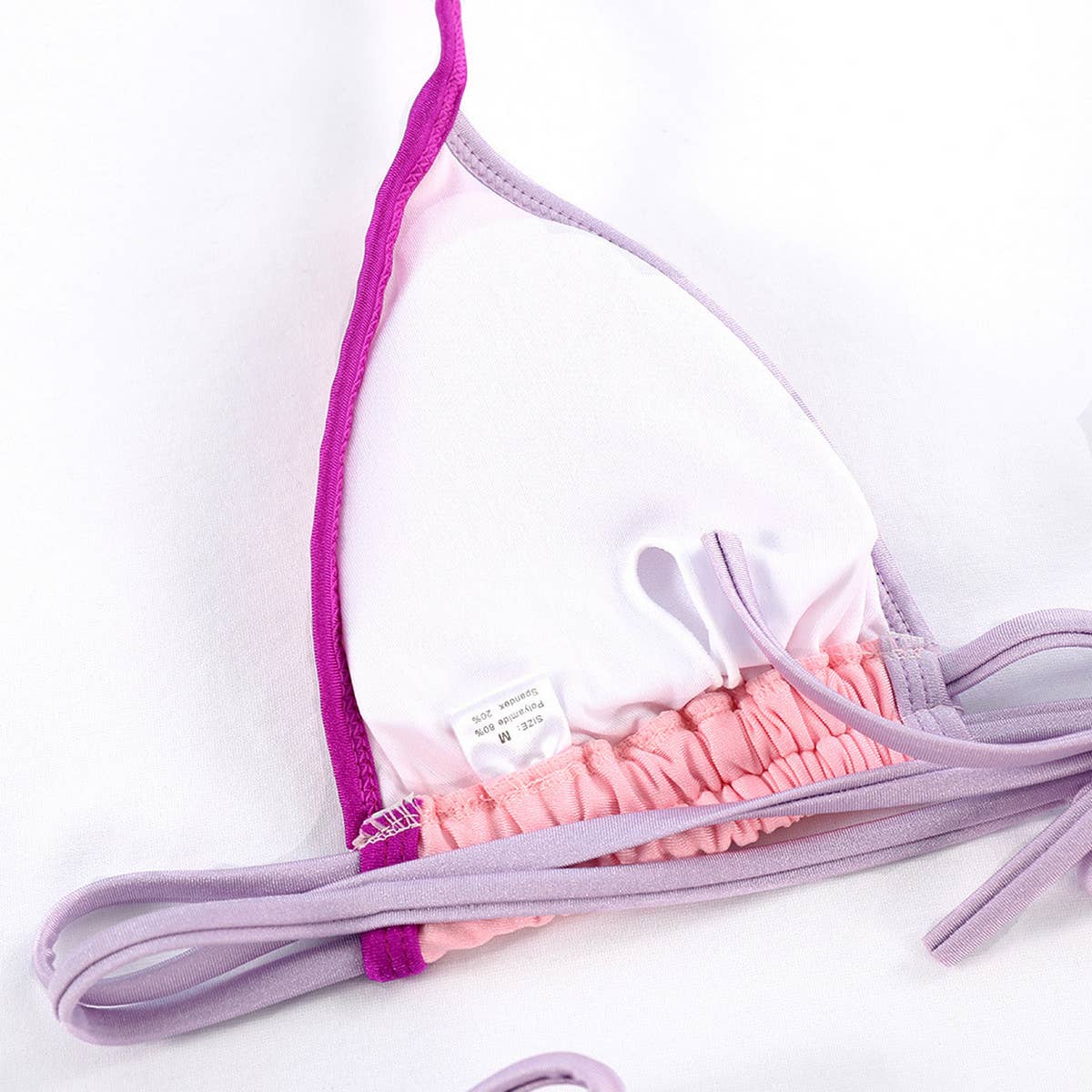 NEW SPLIT PRINTED STRAPPY BIKINI SWIMSUIT_CWMW0241