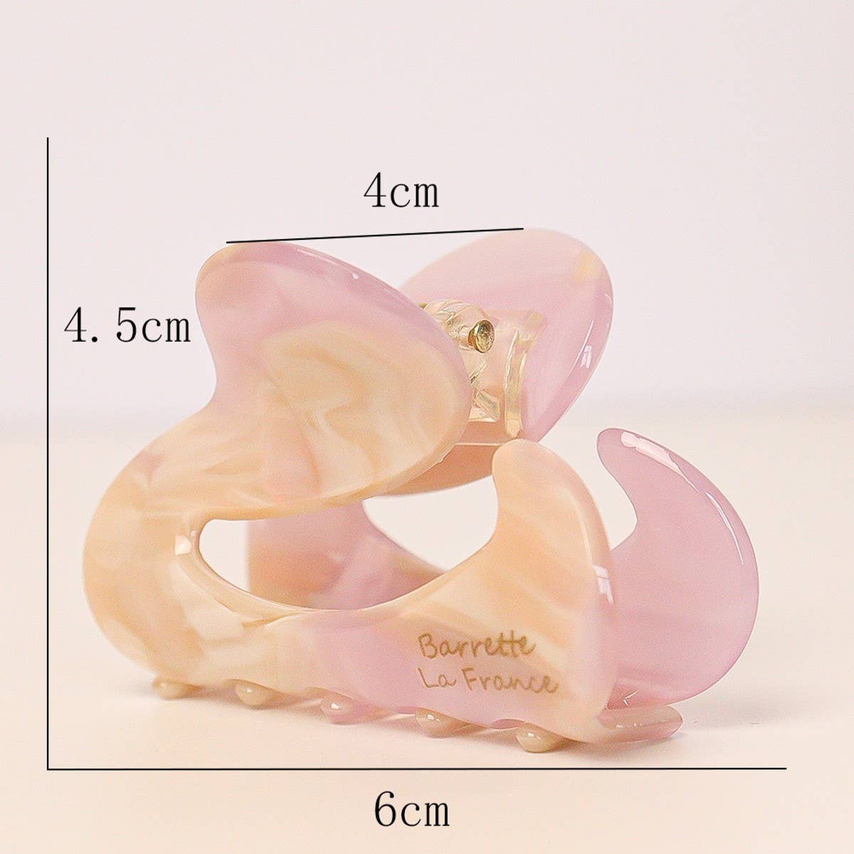 FRENCH ACETATE HALF UP HAIR CLIP IRREGULAR SHAPE_CWAHA2648