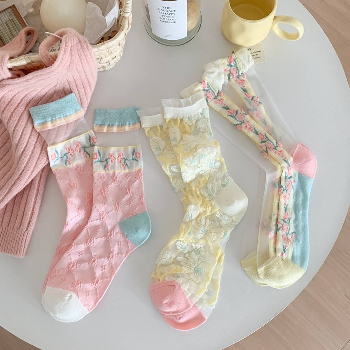 2024 NEW FASHION FLOWER TRANSPARENT SOCKS_CWMS0552