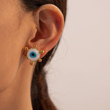RETRO DRIPPING NEW DEVILS EYE EARRINGS_CWAHA0922