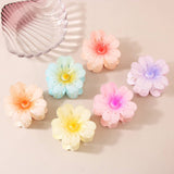 SWEET FLOWER UPDO HEART PETAL HAIR CLAW CLIP_CWMM4987