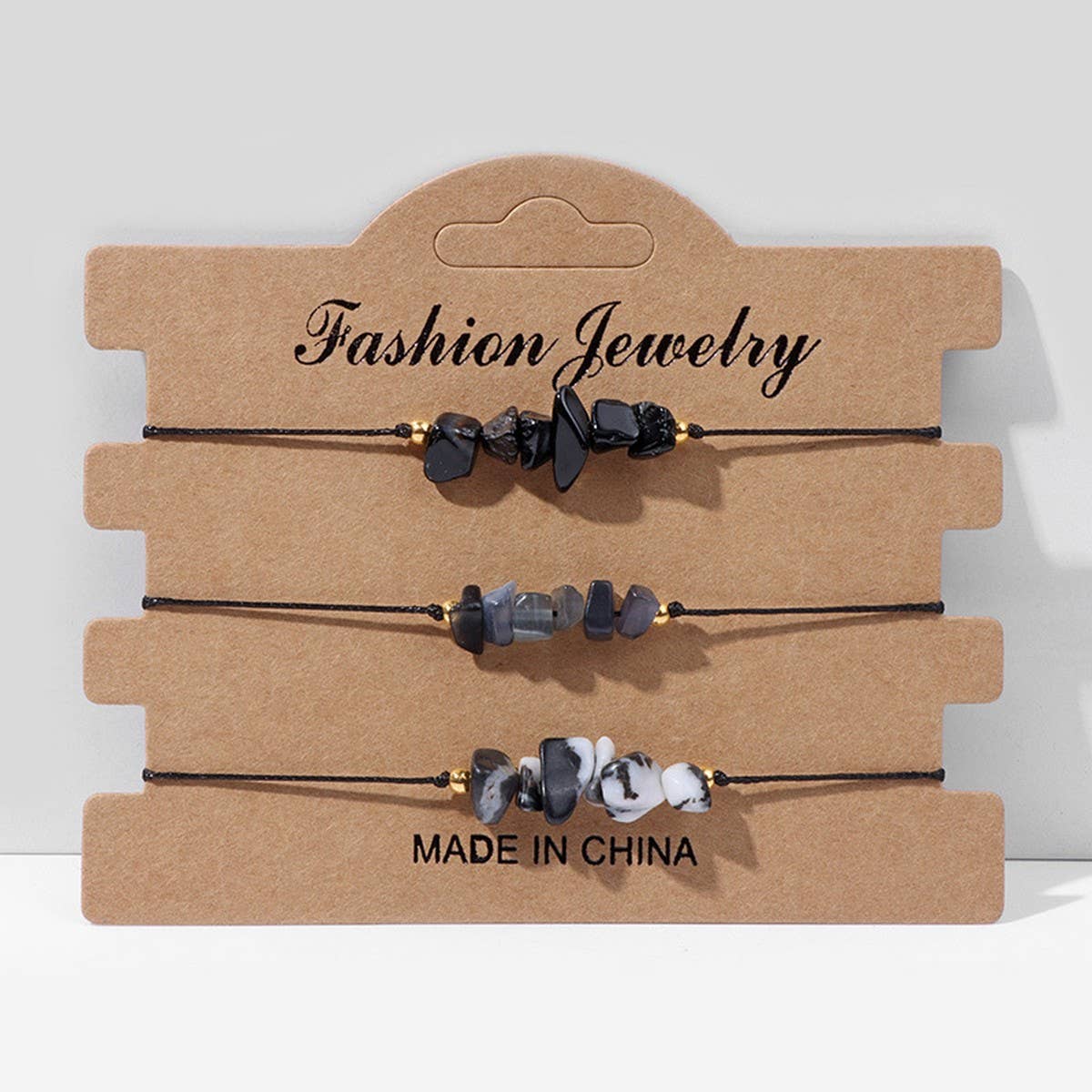 CRUSHED STONE TRIO BRAIDED BRACELET_CWAJE2103