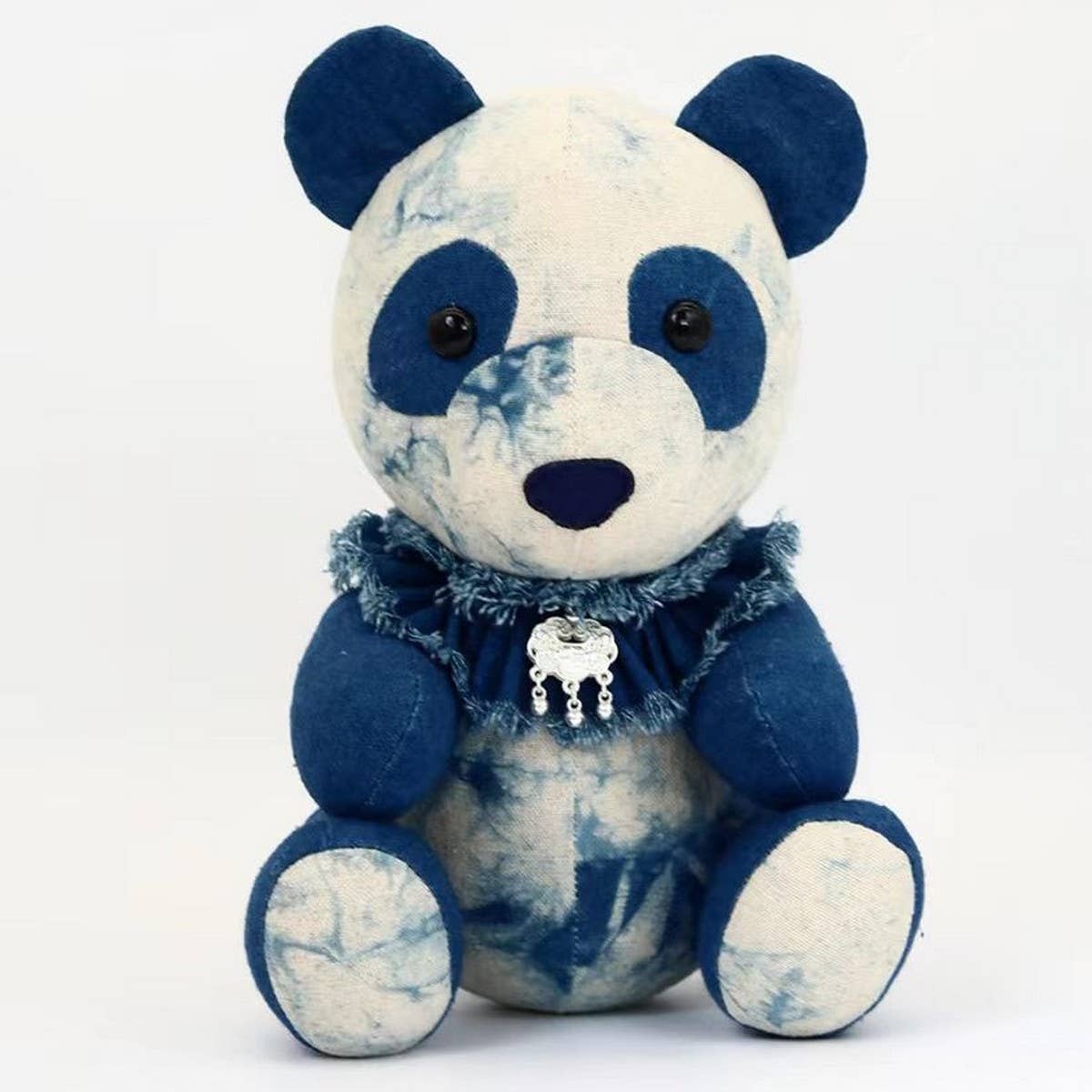 HANDMADE TIE DYE PANDA PLUSH TOY CUTE FRESH LOOK_CWMM6031
