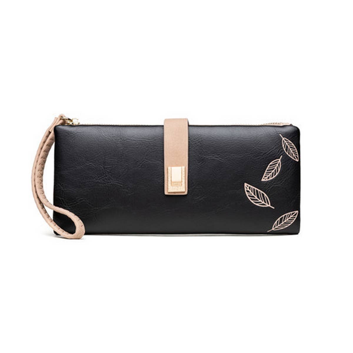 Women'S Long Vintage Matte Zip Clutch_Cwab2330