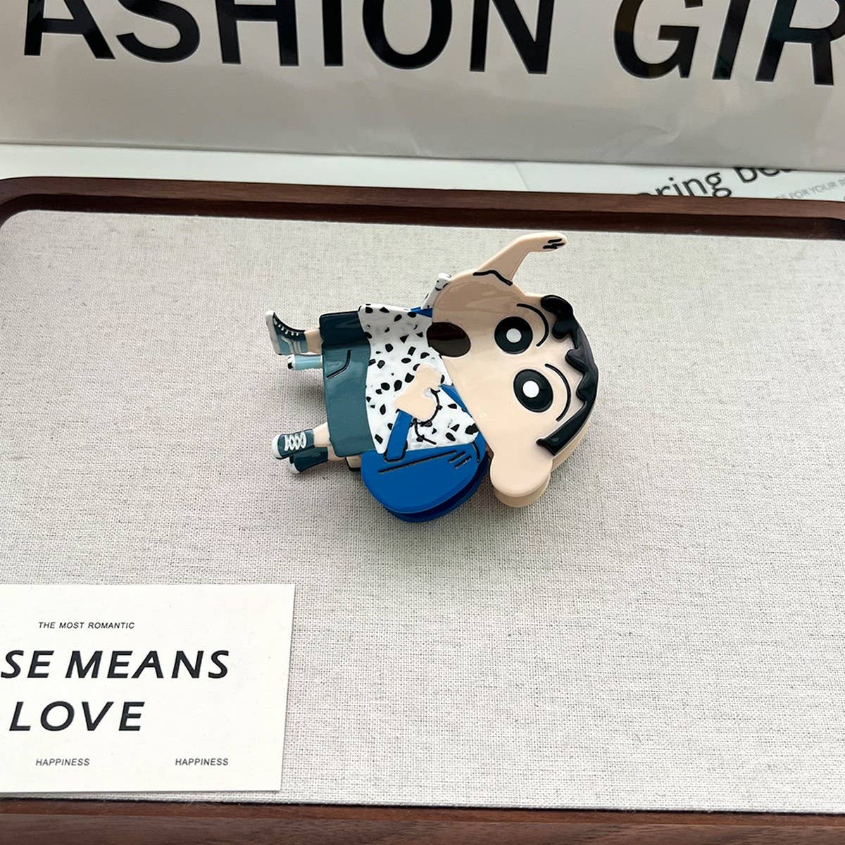 CARTOON BOY ACETATE HAIR CLAW CUTE ANIME STYLE_CWAHA5747