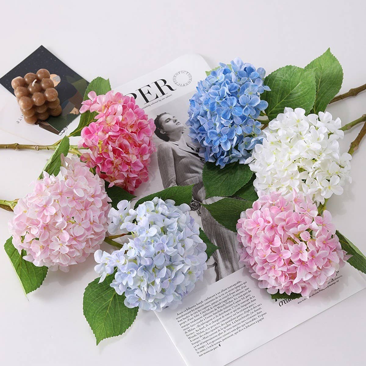 SINGLE STEM 3D ARTIFICIAL HYDRANGEA FOR DECOR_CWMM6506