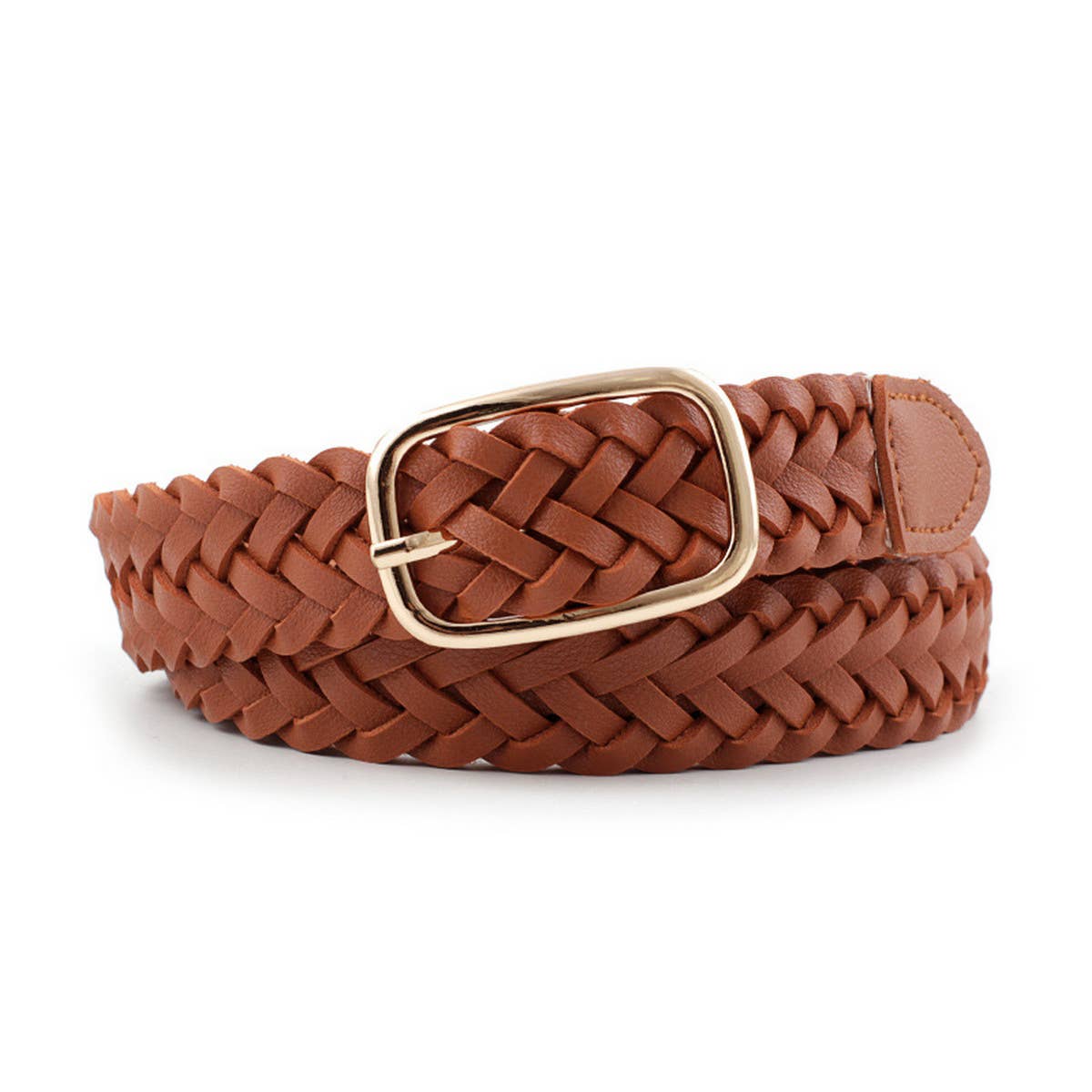 Cwabe0892_All-Match Square Buckle Twist Belt
