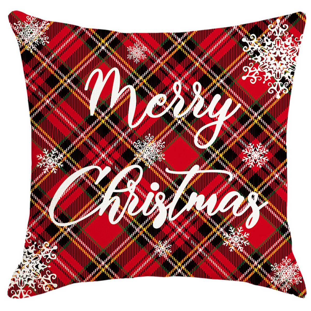 PLAID BELL CHRISTMAS PILLOWCASE_CWMM1395