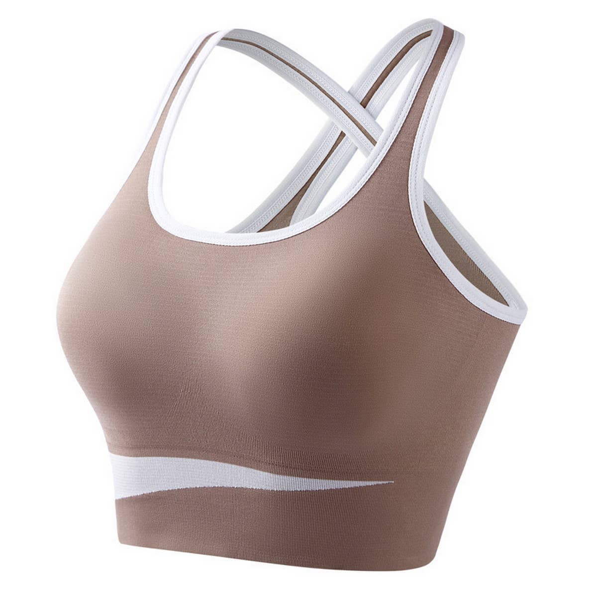 NEW FIXED CUP PUSH UP RUNNING SPORTS BRA_CWMU0304