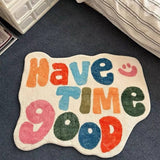 MINIMAL LETTER RUG IRREGULAR CUTE FLOOR MAT_CWMM7513