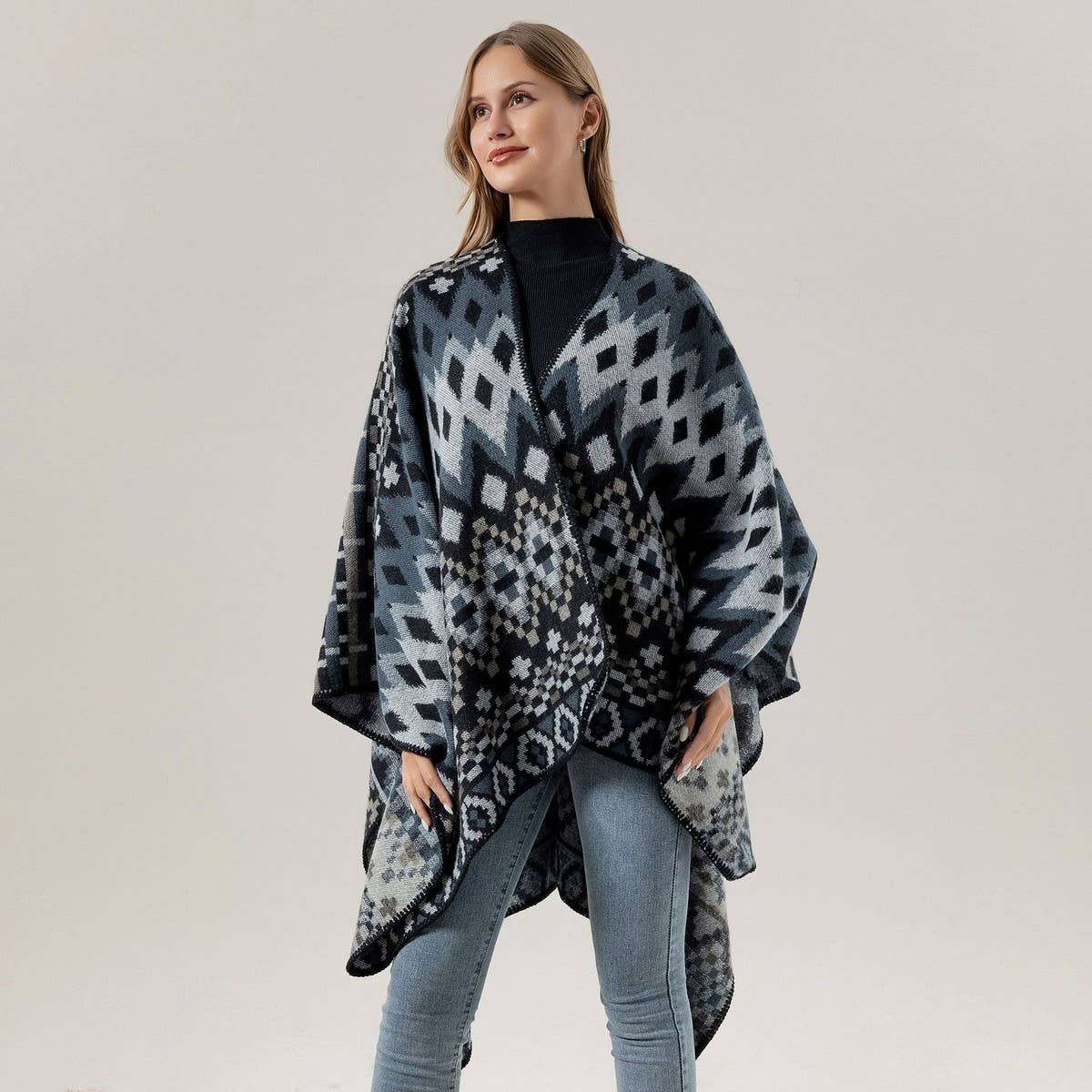 FASHIONABLE WARM SCARF CLOAK SHAWL_CWASC2221