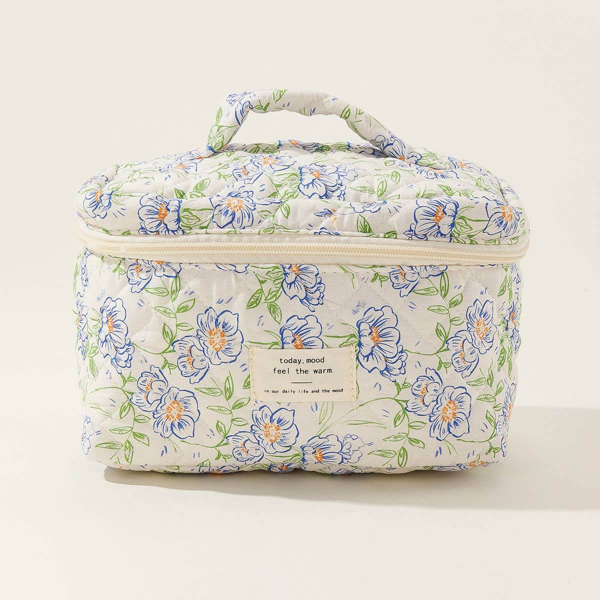 Cute Quilted Makeup Bag For Students Travel_Cwab1032