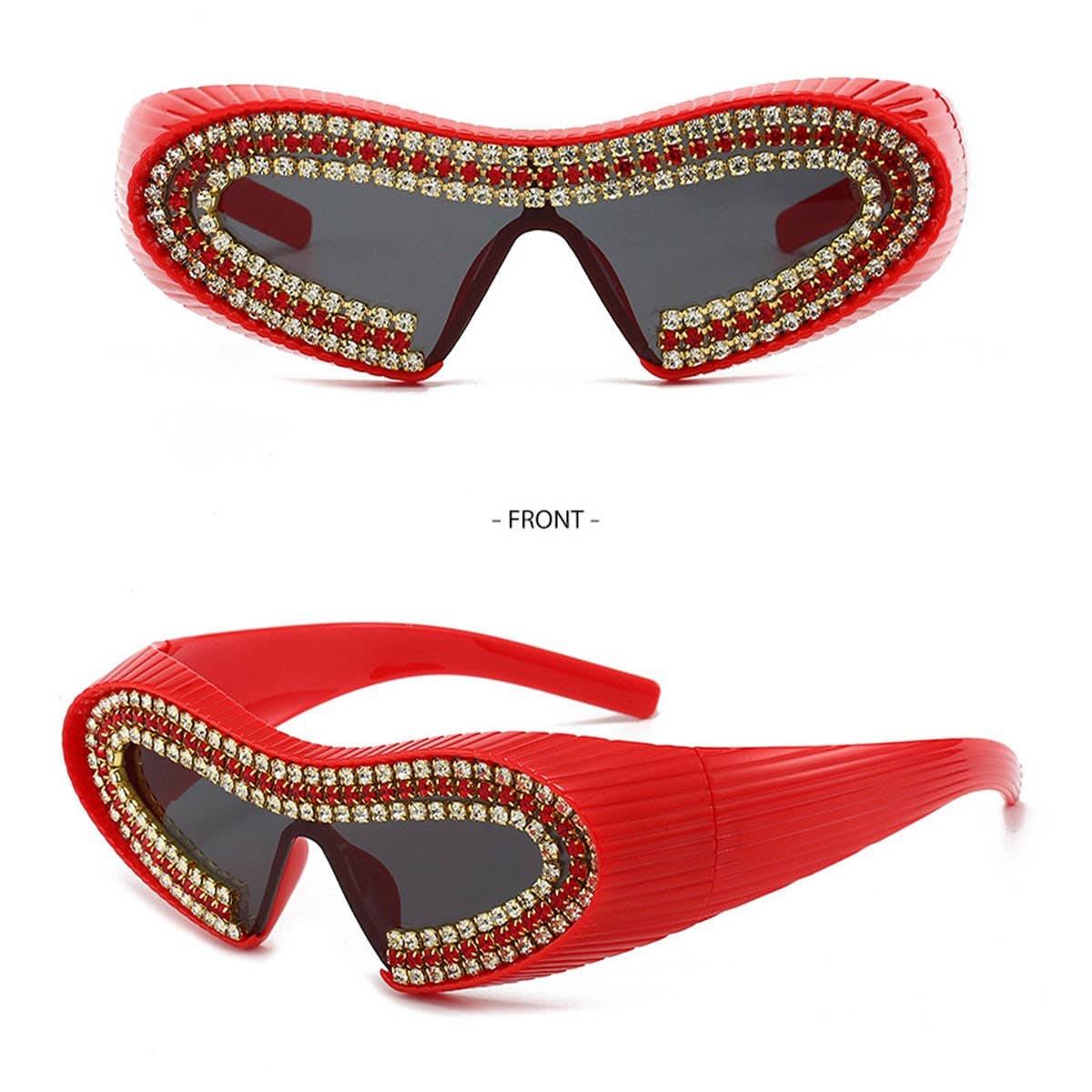 FUTURISTIC SMALL FRAME ONE PIECE SUNGLASSES_CWASG0836